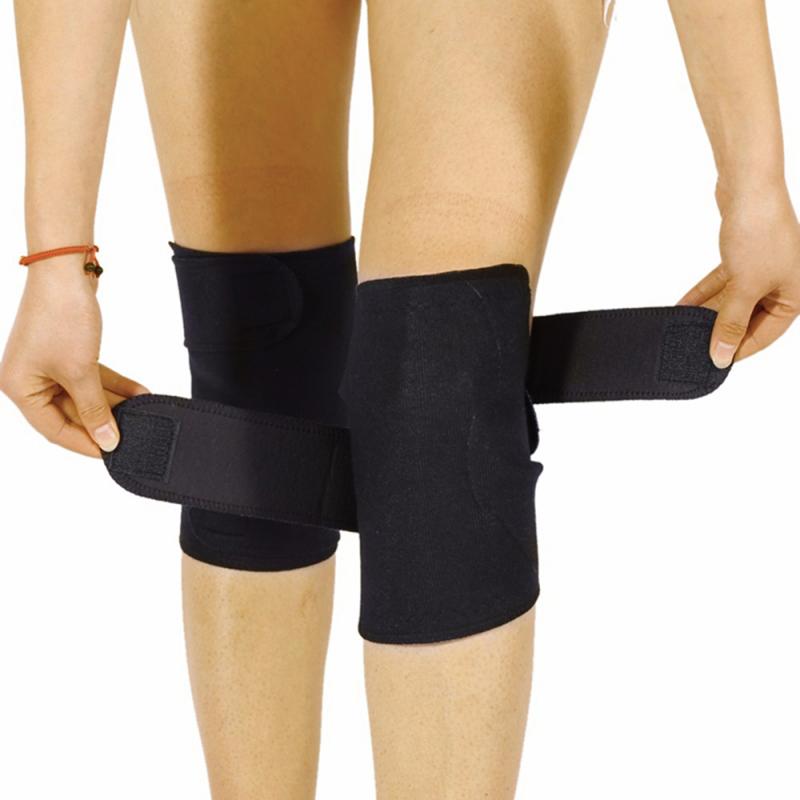 1pair Self Heating Tourmaline Magnetic Knee Brace Support Pad Thermal Therapy Outdoor Sports Ski Hiking Warm Arthritis Protector