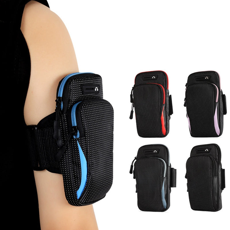 6.5 Inches Sports Bag Armband - Case Gym Fitness - Running Arm Band Bag - Cover Jogging Workout Pouch for Mobile Phone Key Money Card