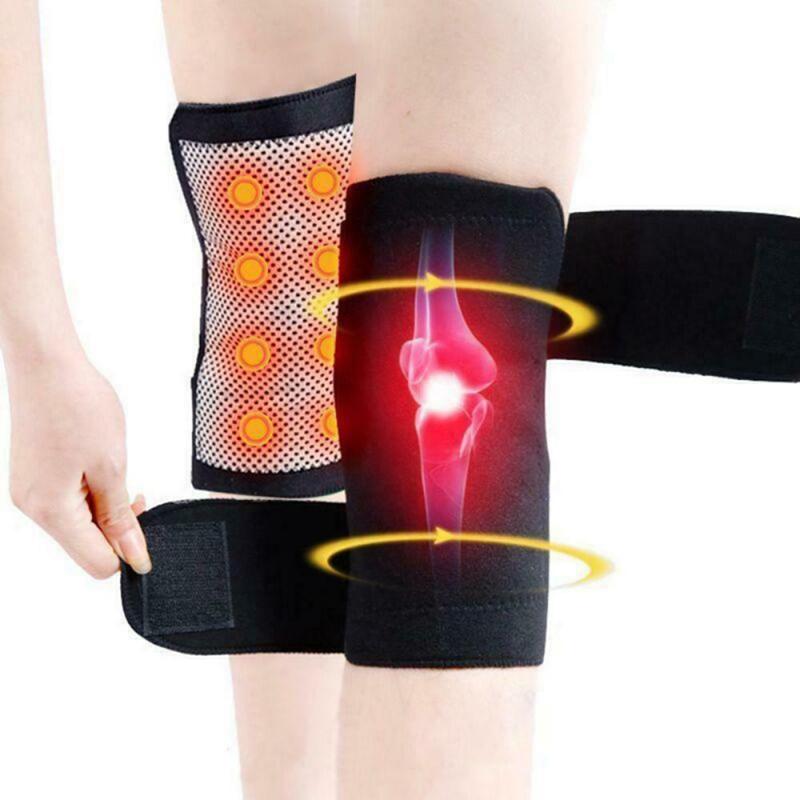 1pair Self Heating Tourmaline Magnetic Knee Brace Support Pad Thermal Therapy Outdoor Sports Ski Hiking Warm Arthritis Protector