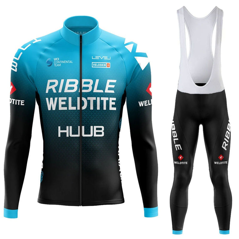 Spring And Autumn New HUUB Team Version Of The Long Sleeved Cycling Suit Suit Quick Dry Breathable Straps Bicycle Clothing