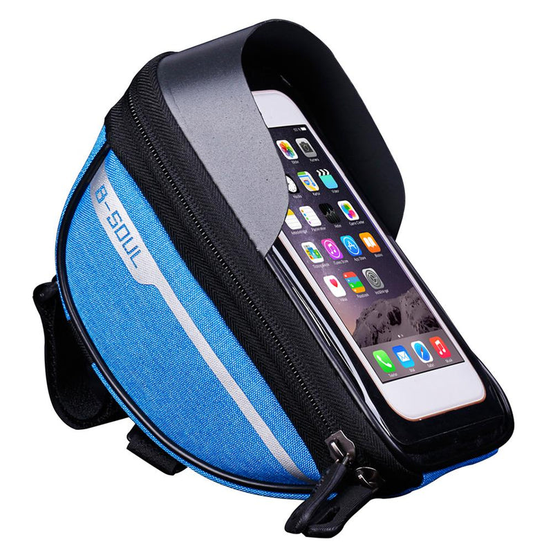 Cycling Bicycle Bike Head Tube Handlebar Cell Mobile Phone Bag Case Holder Case Pannier Waterproof Touchscreen Polyester Bike ba