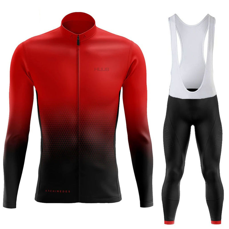 Spring And Autumn New HUUB Team Version Of The Long Sleeved Cycling Suit Suit Quick Dry Breathable Straps Bicycle Clothing